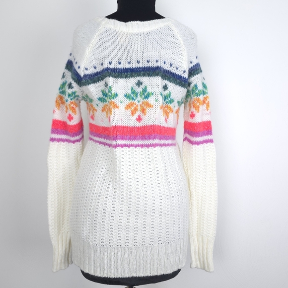 American Eagle Outfitters Ivory wool mohair blend sweater - Picture 3 of 11